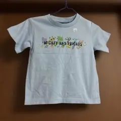 【タグ付】　ユニクロ　ミッキー＆フレンズ　半袖　ブルー　Tシャツ　110