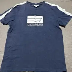 LACOSTE ネイビー ロゴ Tシャツ US M