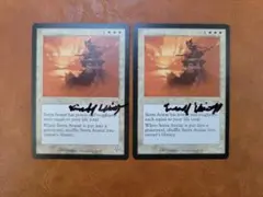 【MTG】セラのアバター　英2枚　不明サイン