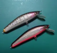 ケ*ン様 ソウルズ　バラッド　オリジナル　ハンドメイド バルサ ミノー　モノクロ ケ*ン様 ソウルズ バラッド オリジナル ハンドメイド バルサ