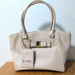 MISCH MASCH　ベージュ ハンドバッグ ショルダーストラップ付き