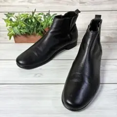 1245 Chausser ショセ サイドゴアブーツ レザー 黒 37