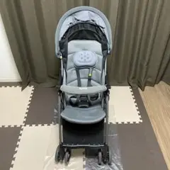 ベビーカー アップリカ クルリー グレー 生後1ヶ月~ 送料込み