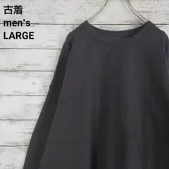 古着 FRUIT OF THE LOOM スウェット 無地 定番 裏起毛グレーL