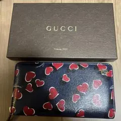 GUCCI グッチ 新品長財布 ハート柄