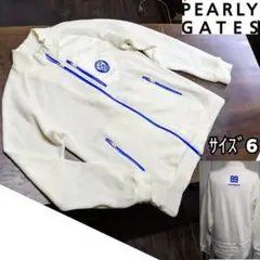 パーリーゲイツ 切替 フリース ナイロン ウール ジャケット ブルゾン 6 白