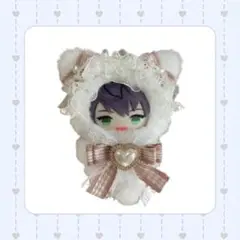 ♡ぬい服♡10～12cm 猫耳 千鳥柄 にじぱぺっと