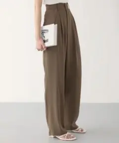nouvellemoi♡ハイウエストカラー タック スラックス