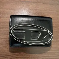 DIESEL 黒 レザー 二つ折り財布