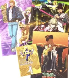 Tiger&Bunny　タイバニ　クリアファイル　イラストカード　下敷き　4点