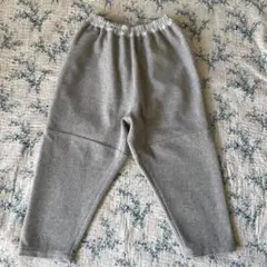 新品 homspun ハイカットメルトン ギャザーパンツ ライトグレー