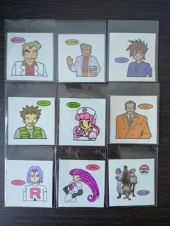 ポケモンシール人物9枚まとめ売り