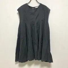 グリーンパークス　ブラウス　チャコールグレー