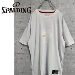 【SPALDING】スポルディング タグ付き新品 プリントTシャツ白