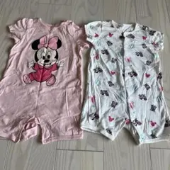 H&M ディズニー ミニーちゃんロンパース2点