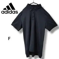 【adidas】アディダス　ポロシャツ　ショルダーロゴ　ネイビー　F
