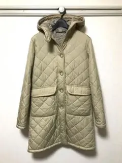 極美品 マッキントッシュロンドン キルティングコート ボア付き ベージュ 36