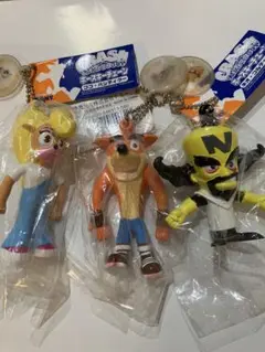 クラッシュ・バンディクー キーホルダー 3体セット