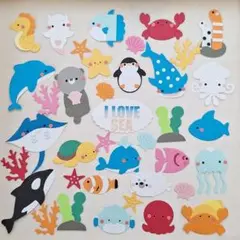 海の生き物　NO.15　水族館セット　クラフトパンチ　880円