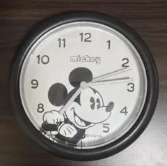 【格安・難あり】平成レトロ ディズニー ミッキーマウス 掛け時計 レア ブラック