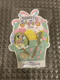 【非売品】ディズニーイースター 2014 ミッキーマウス ピンバッジ