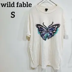 wild fable 【S】蝶グラフィック Tシャツ 半袖トップス