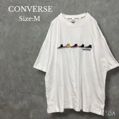 コンバースオールスター【M】ハイカットスニーカー刺繍 ロゴ Tシャツ 綿100％