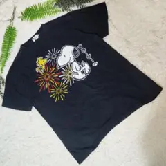 SNOOPY TOWN♡カットソー【XL】♡キャラ♡ロゴ♡プリント♡男女兼用♡