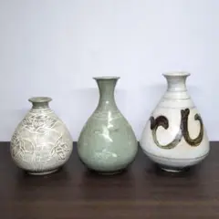 古い鶏龍山徳利(付属品　二重箱) 古い鶏龍山徳利(付属品 二重箱) 動的