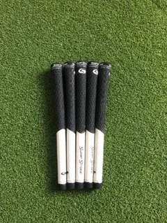 スーパーストローク ゴルフグリップ ブラックⅹホワイト 5本組