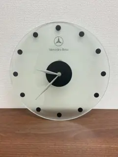 【送料込み】MercedesBenz ガラス製　掛け時計　ベンツ　時計