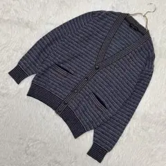 EX-Club カーディガン ブルー M オシャレ