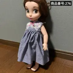 ハンドメイド　アニメータードール服　ノースリーブワンピース　花　リボン　1点のみ