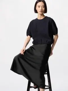 ♡美品♡ UNIQLO 半袖 ブラウス Ｌサイズ