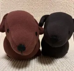 ミニチュアダックスフンド　ビーズクッション 2点