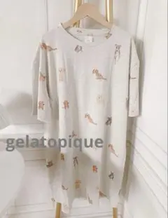 【新品未使用】gelatopique ジェラートピケ 犬　半袖 ルームウェア