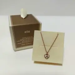 ete イニシャル『A』ハートネックレス