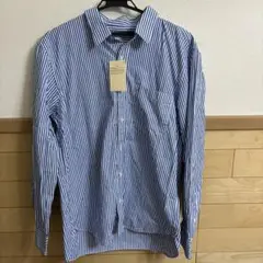 無印良品　ストライプシャツ