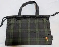 希少　新品同様　familiar ファミリア ブラックウォッチシリーズ 巾着