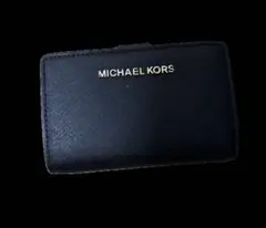 【値下げ】MICHAEL KORS ブラック 二つ折り財布
