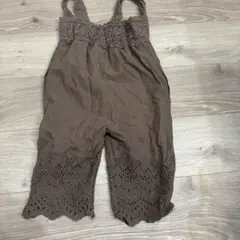 petit main ブラウンオーバーオール 90cm