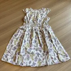 any FAM フラワープリント ノースリーブワンピース 150cm