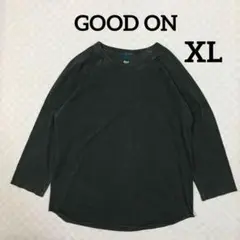 GOOD ON ラグラン　ロンt ヴィンテージ加工　XLサイズ グレー