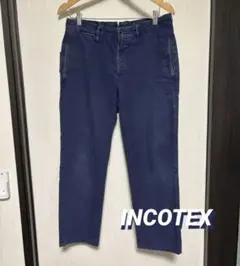 INCOTEX インコテックス　インディゴ　チノパン　ワークパンツ　30