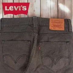 08M103◯ Levi's 511 千鳥柄 スリムストレート ジーンズ W32