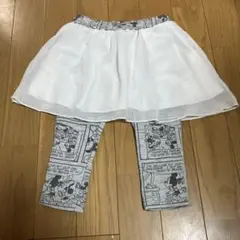 ミニーマウス・ミッキーマウス スカート付きレギンス