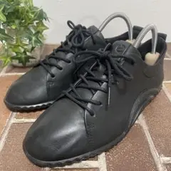 エコー ecco レースアップシューズ レザー 革靴 ブラック 黒 22.5㎝