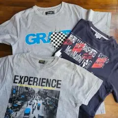 メンズ半袖Tシャツ3枚まとめて。 M～Ｌ