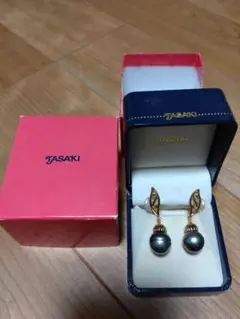 TASAKI タサキ黒真珠イヤリング