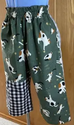 7月末日迄SALE‼️¥3800→¥2400‼️三毛猫ギンガムチェックステテコM〜L